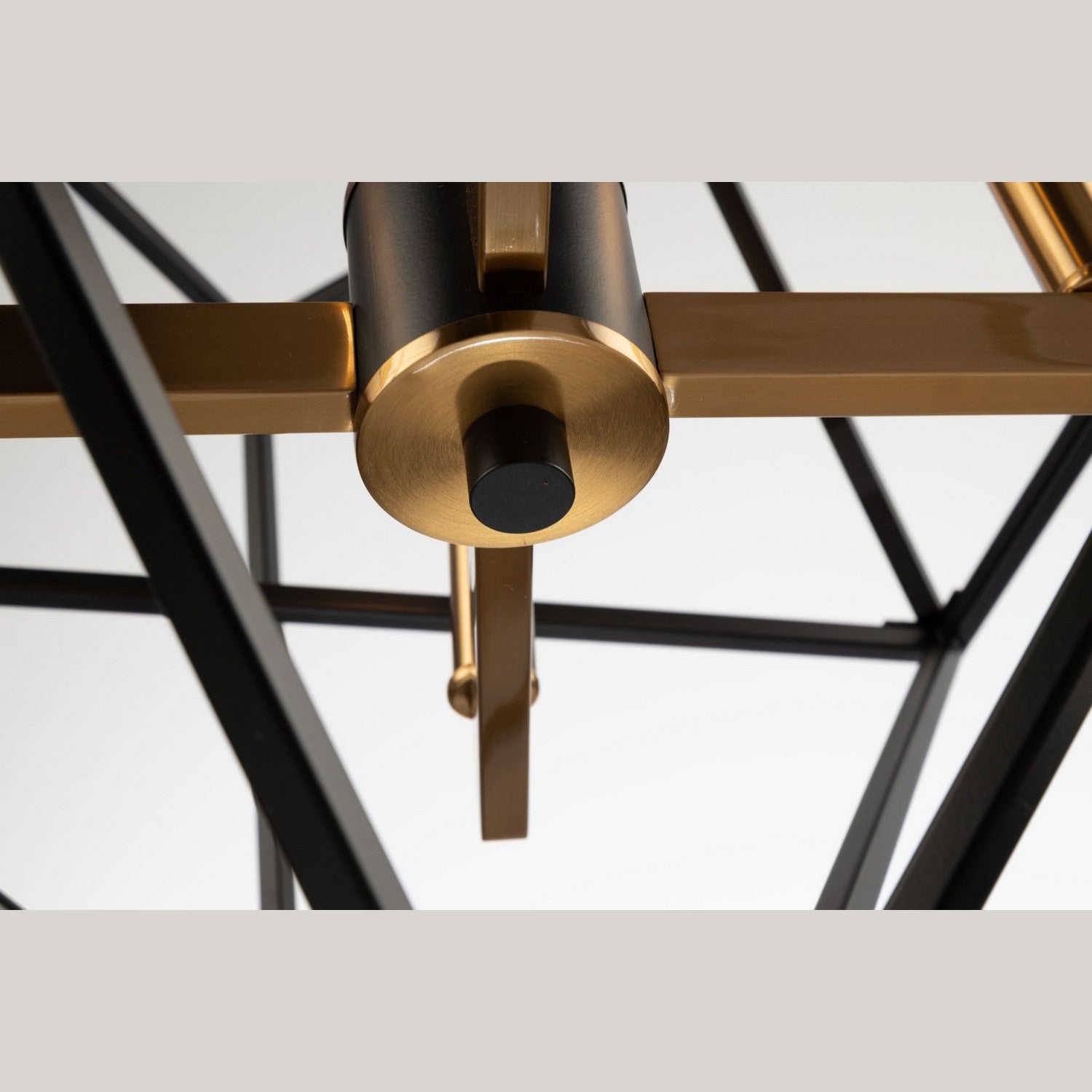 Artcraft - AC11204 - Four Light Chandelier - Roxton - Matte Black & Harvest Brass