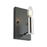 Artcraft - AC11387 - One Light Wall Sconce - Carlton - Matte Black & Polished Nickel