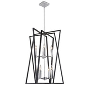 Artcraft - AC11388 - Eight Light Chandelier - Middleton - Matte Black & Polished Chrome
