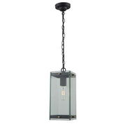 Artcraft - AC8135BK - One Light Outdoor Pendant - Bradgate - Matte Black & Harvest Brass