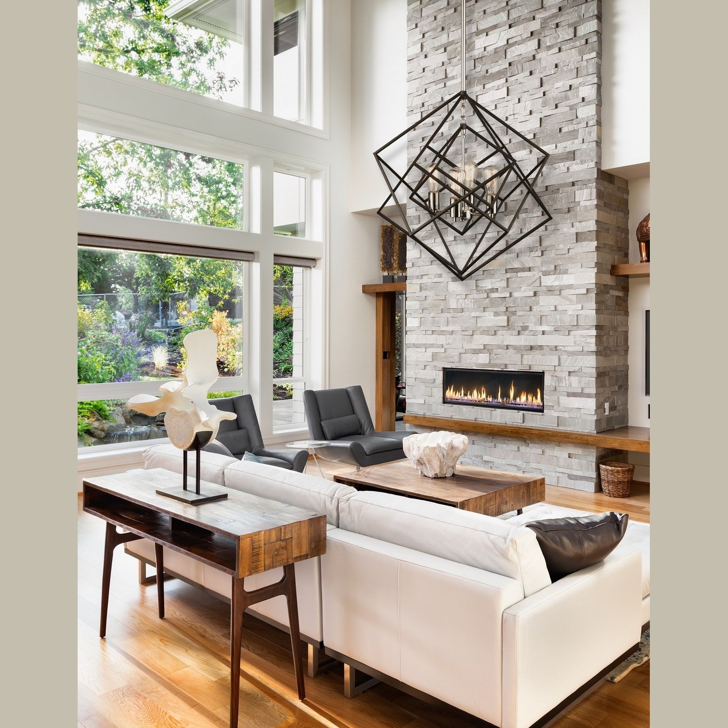 Artcraft - AC11114PN - Four Light Chandelier - Artistry - Polished Nickel