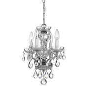 Crystorama - 5534-CH-CL-SAQ - Four Light Chandelier - Welton - Polished Chrome