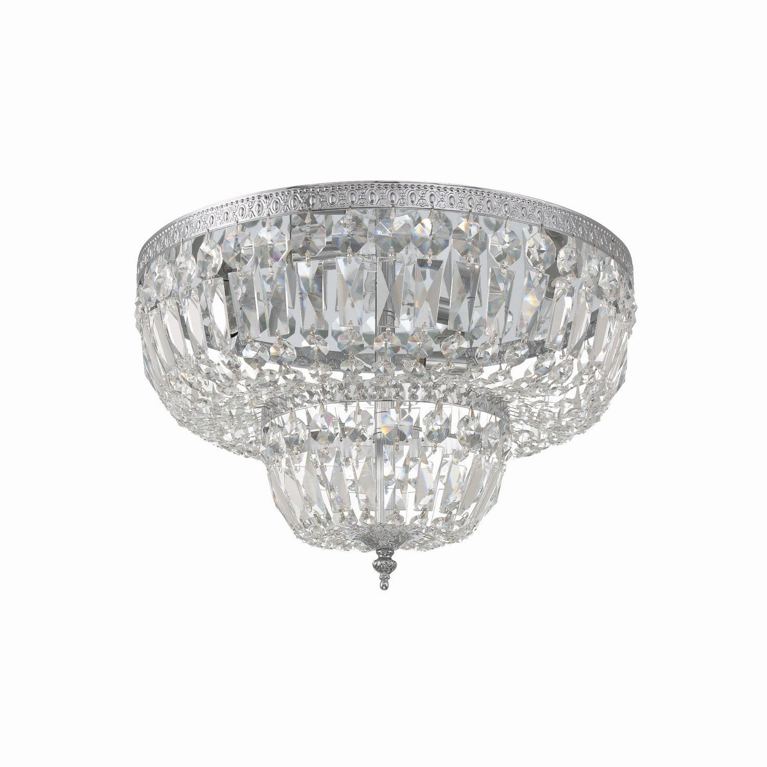 Crystorama - 718-CH-CL-MWP - Four Light Flush Mount - Ceiling Mount - Polished Chrome