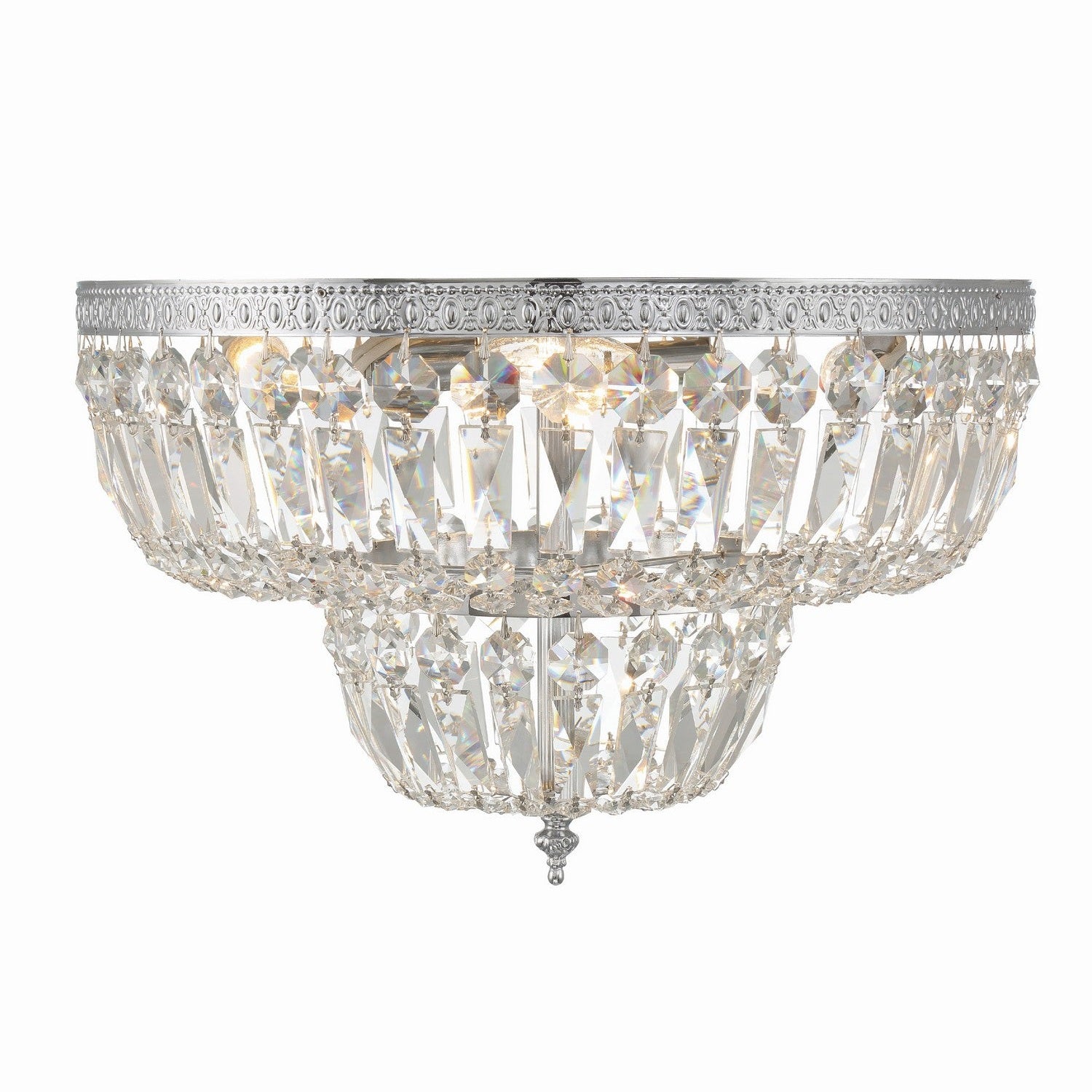 Crystorama - 718-CH-CL-MWP - Four Light Flush Mount - Ceiling Mount - Polished Chrome