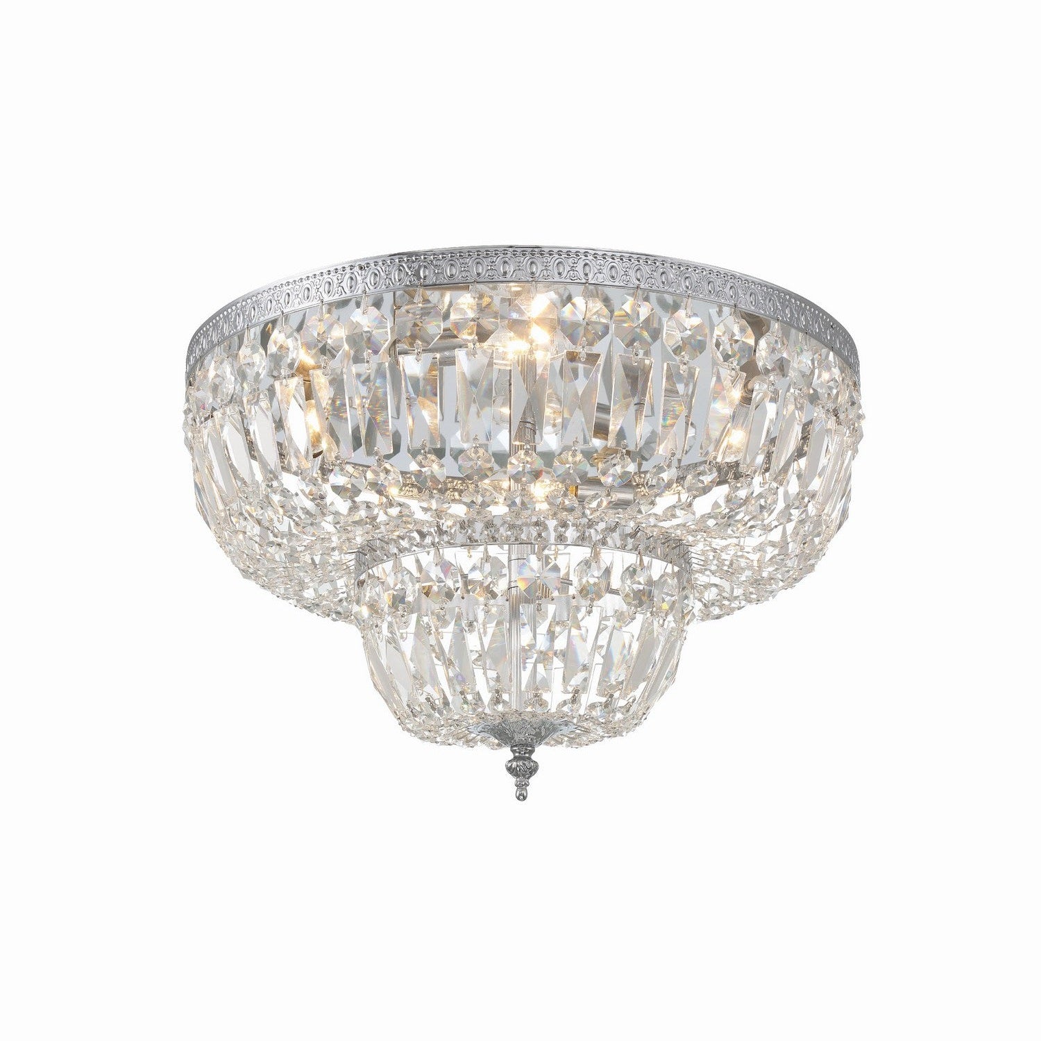 Crystorama - 718-CH-CL-MWP - Four Light Flush Mount - Ceiling Mount - Polished Chrome