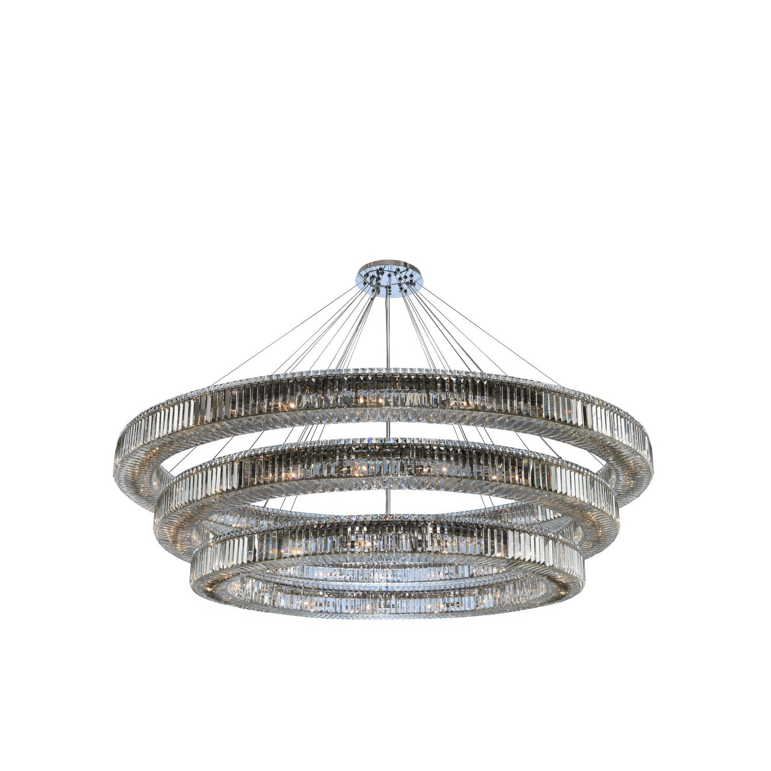 Allegri - 11715-010-FR001 - 62 Light Pendant - Rondelle - Chrome