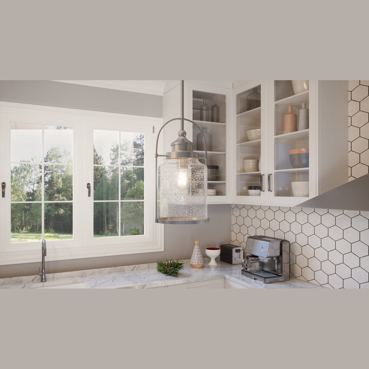Quoizel - QPP2782BN - One Light Mini Pendant - Payson - Brushed Nickel