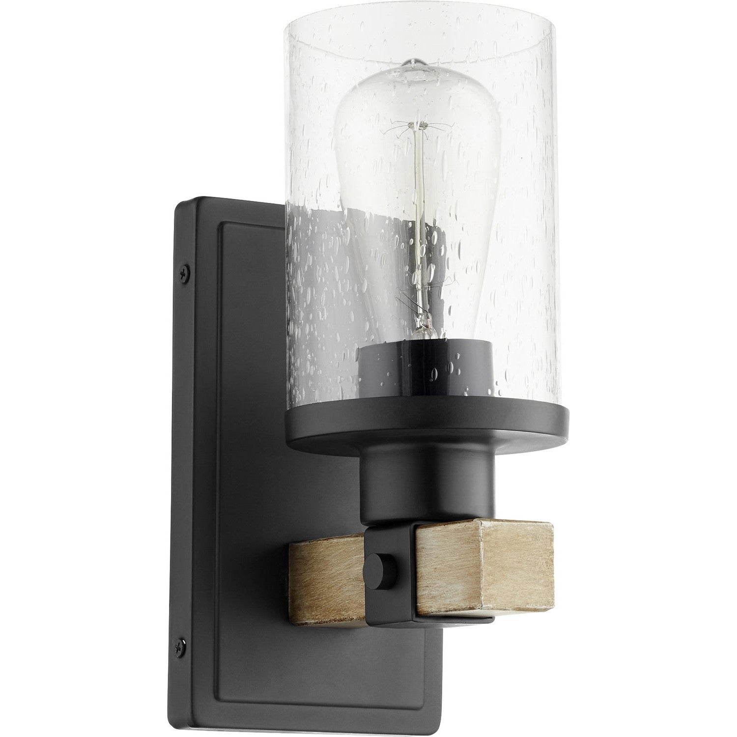 Quorum - 5189-1-69 - One Light Wall Mount - Alpine - Textured Black w/ Driftwood finish