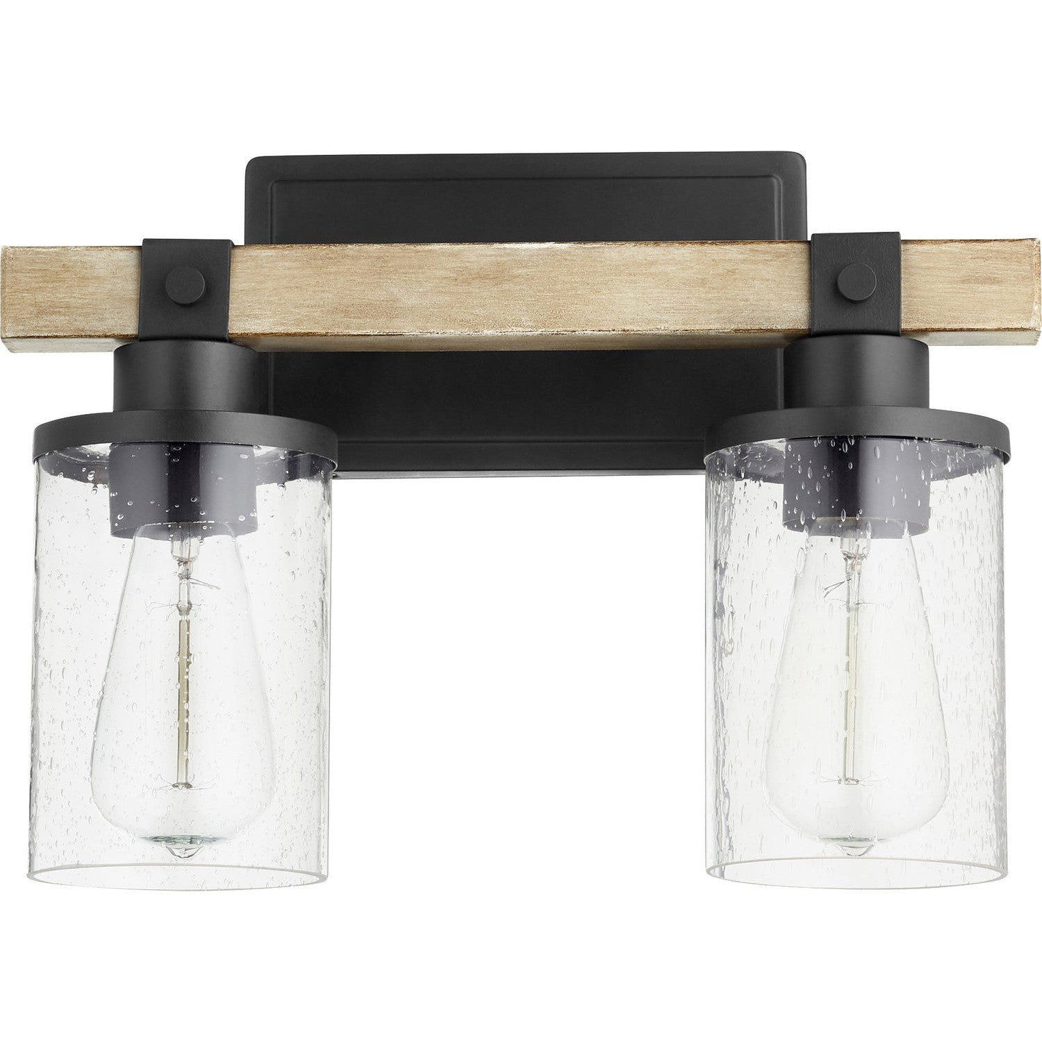 Quorum - 5189-2-69 - Two Light Vanity - Alpine - Textured Black w/ Driftwood finish