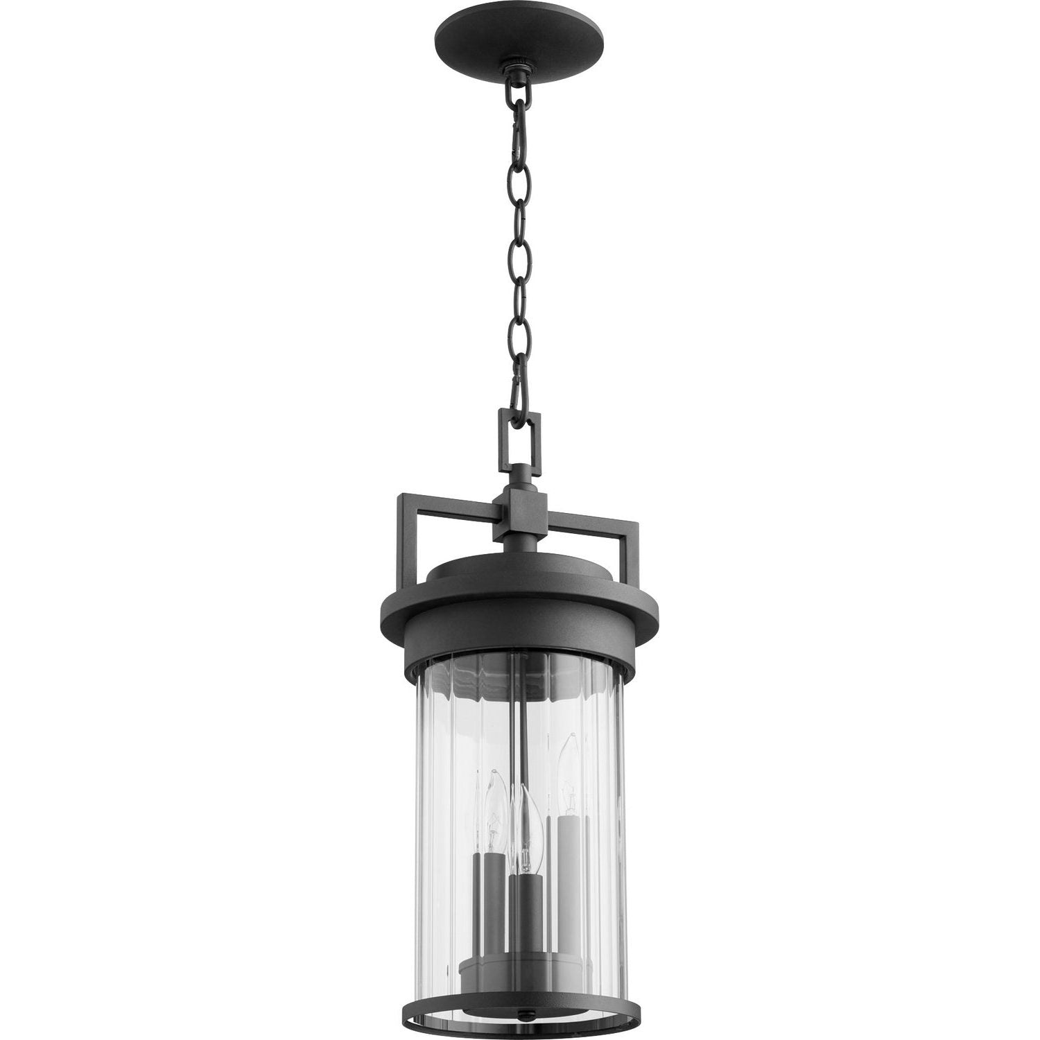 Quorum - 7216-3-69 - Three Light Pendant - Dimas - Textured Black