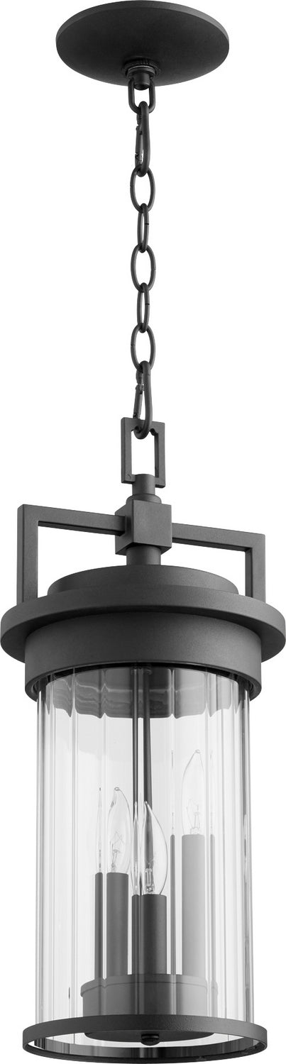Quorum - 7216-3-69 - Three Light Pendant - Dimas - Textured Black