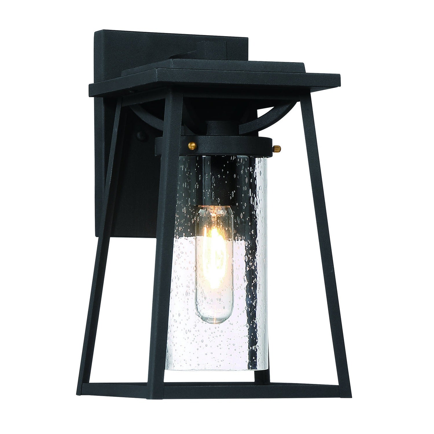 Minka-Lavery - 72712-66G - One Light Outdoor Lantern - Lanister Court - Coal W/Gold