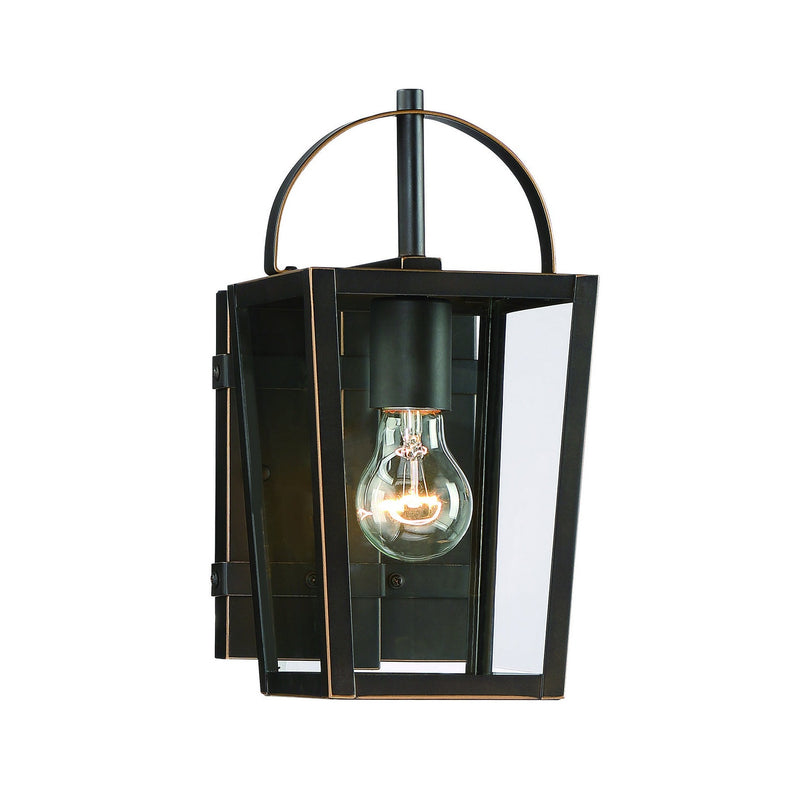 Minka-Lavery - 72721-143C - One Light Outdoor Lantern - Rangeline - Oil Rubbed Bronze W/ Gold High