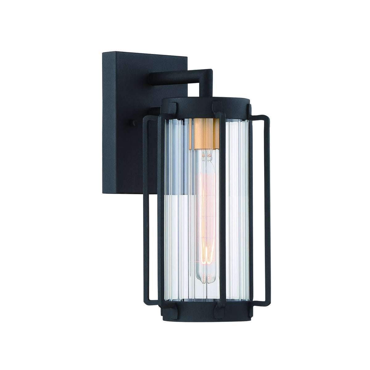 Minka-Lavery - 72731-66G - One Light Outdoor Wall Mount - Avonlea - Coal W/Gold
