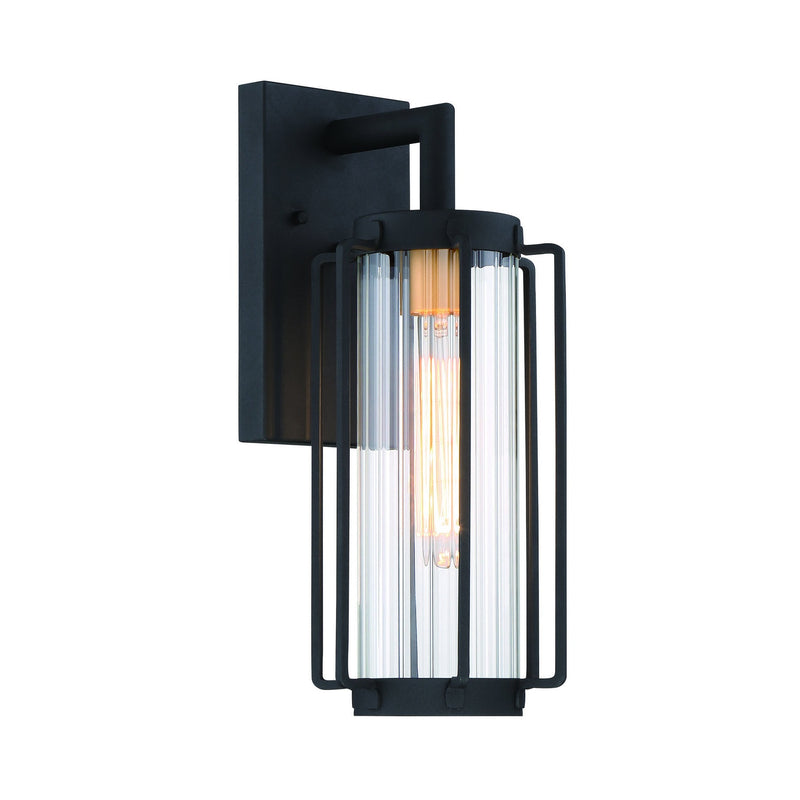 Minka-Lavery - 72732-66G - One Light Outdoor Wall Mount - Avonlea - Coal W/Gold