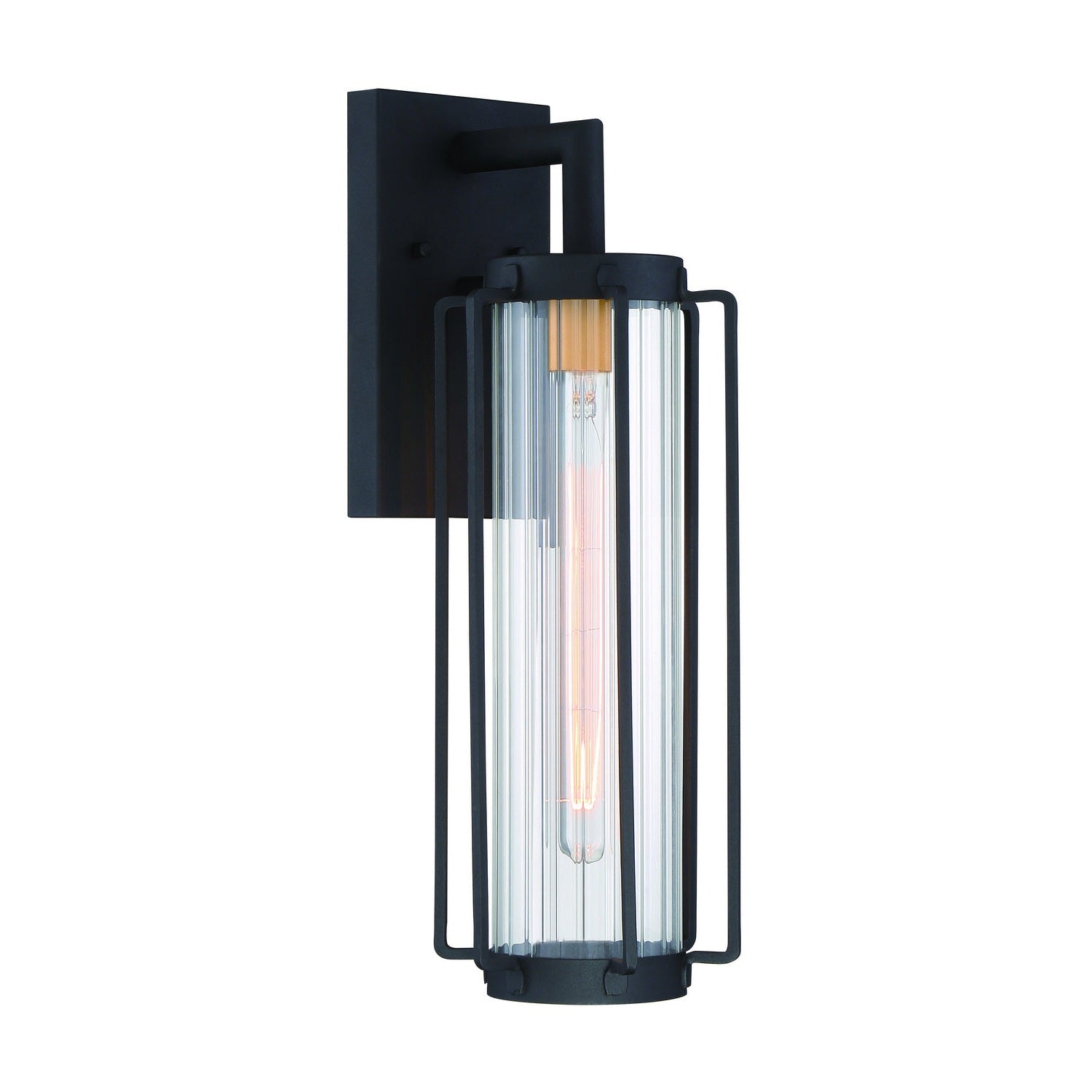 Minka-Lavery - 72733-66G - One Light Outdoor Wall Mount - Avonlea - Coal W/Gold