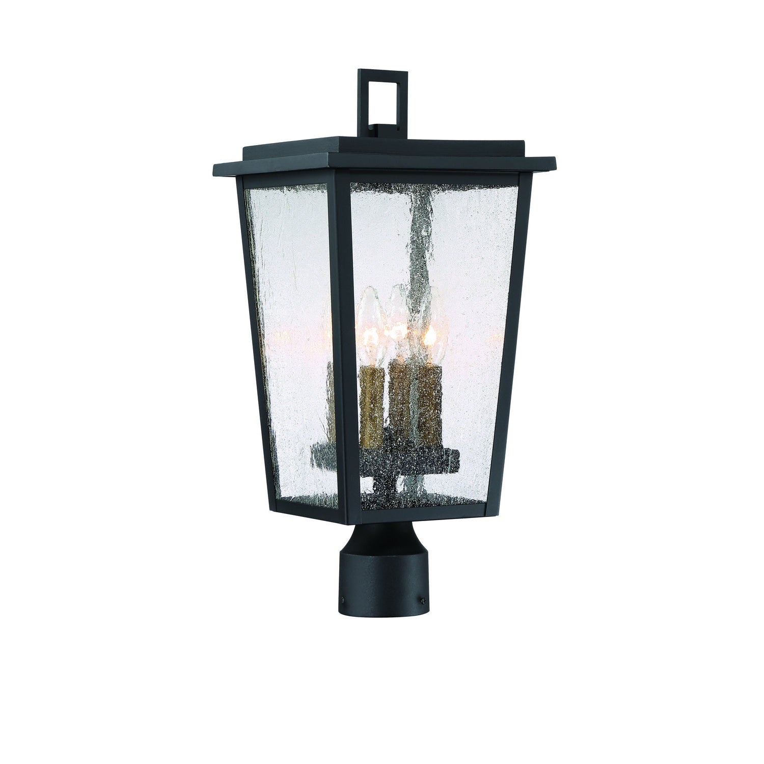 Minka-Lavery - 72756-66G - Four Light Outdoor Post Mount - Cantebury - Coal W/Gold