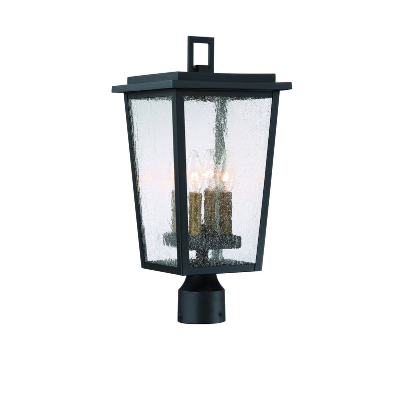 Minka-Lavery - 72756-66G - Four Light Outdoor Post Mount - Cantebury - Coal W/Gold