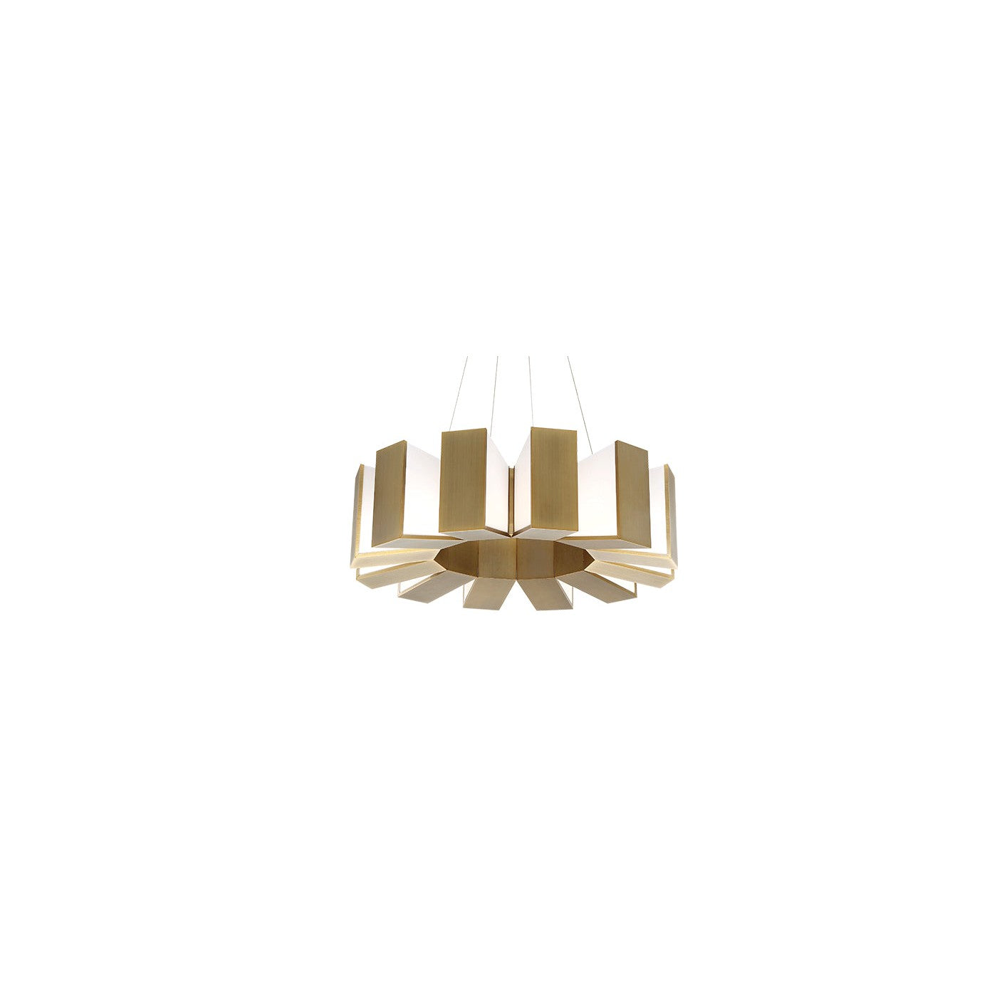 Modern Forms - PD-75934-AB - LED Chandelier - Chronos - Aged Brass