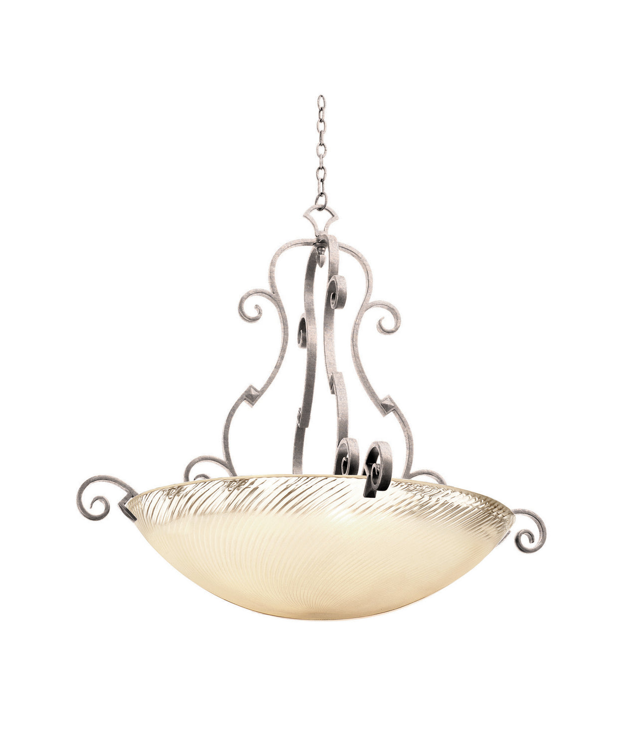 Kalco - 4243PS/ANTQ - Six Light Pendant - Ibiza - Pearl Silver
