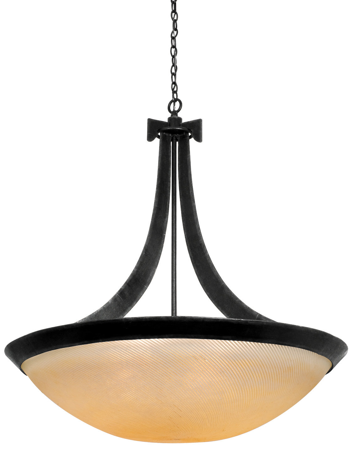 Kalco - 4348B/ANTQ - Six Light Pendant - Copenhagen - Black