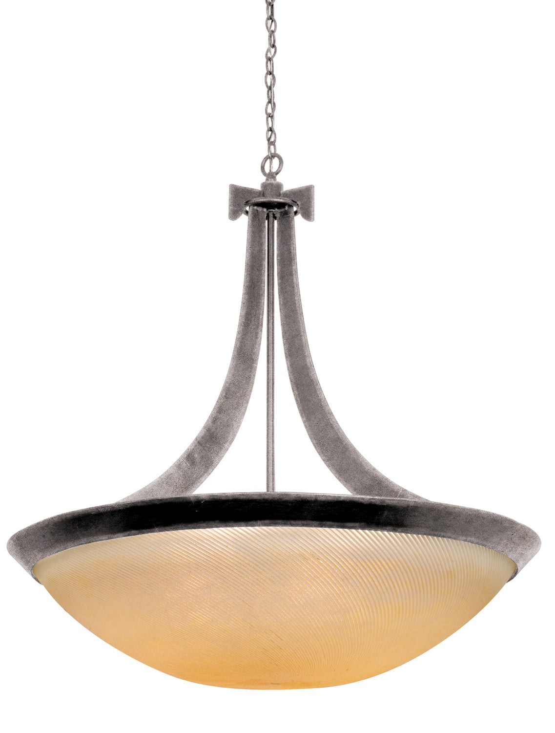 Kalco - 4348CI/ANTQ - Six Light Pendant - Copenhagen - Country Iron