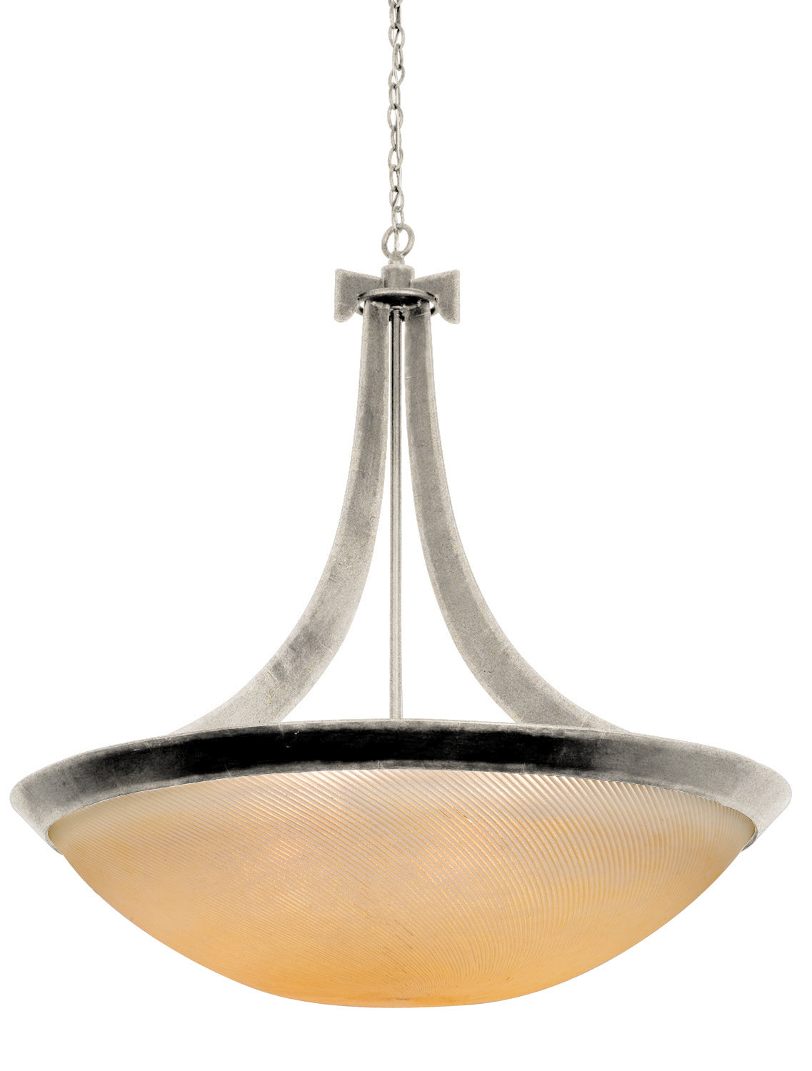 Kalco - 4348FC/ANTQ - Six Light Pendant - Copenhagen - French Cream