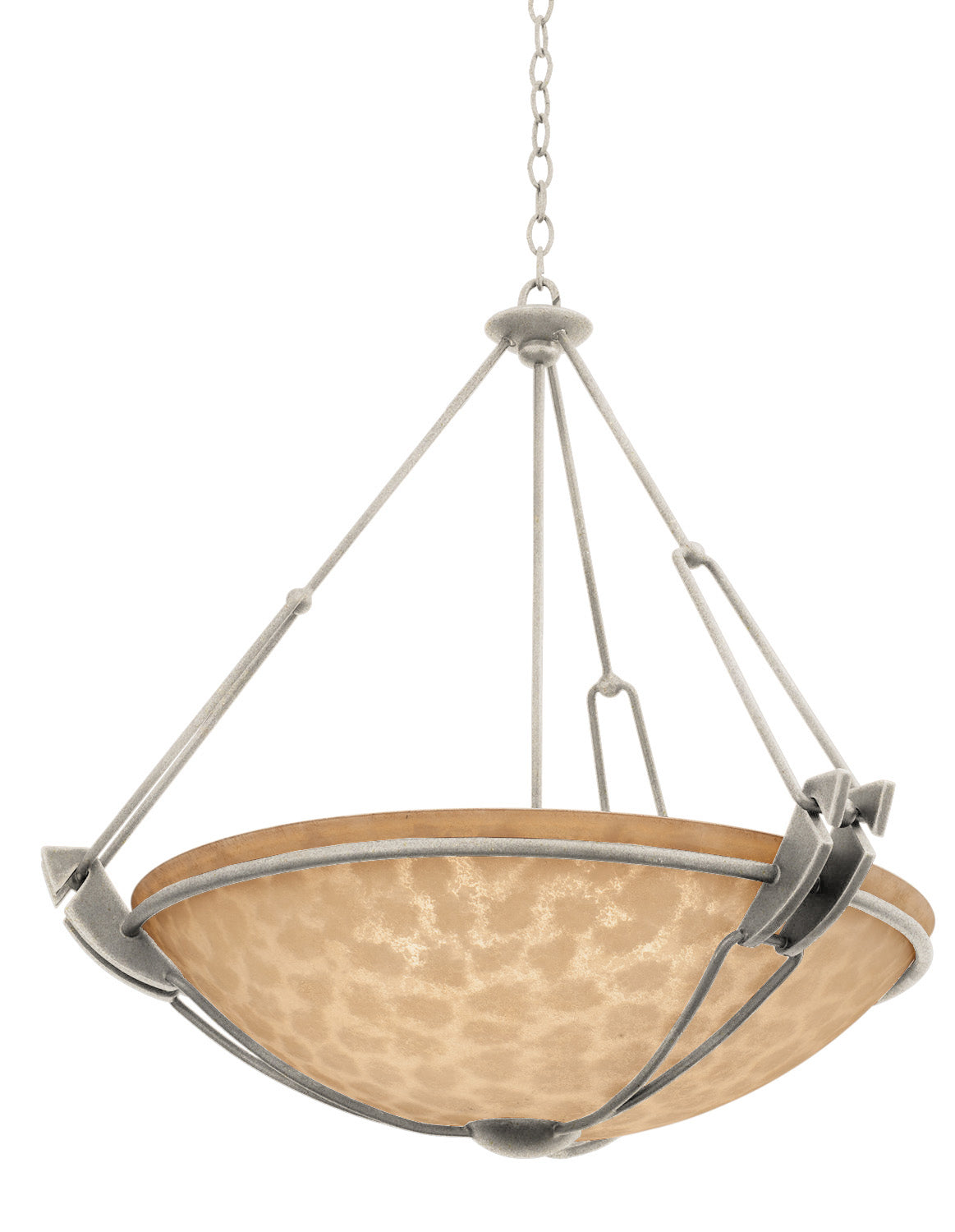 Kalco - 4845FC/ECRU - Three Light Pendant - Grande - French Cream