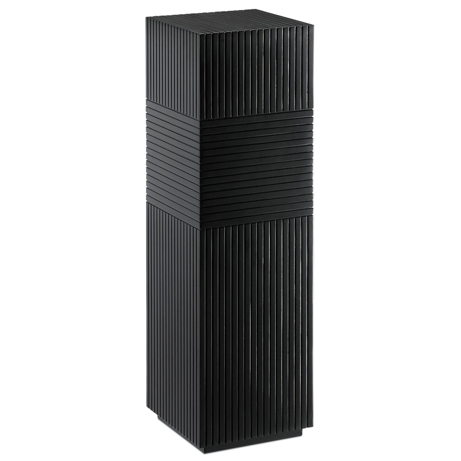Currey and Company - 1000-0051 - Pedestal - Odense Collection - Black
