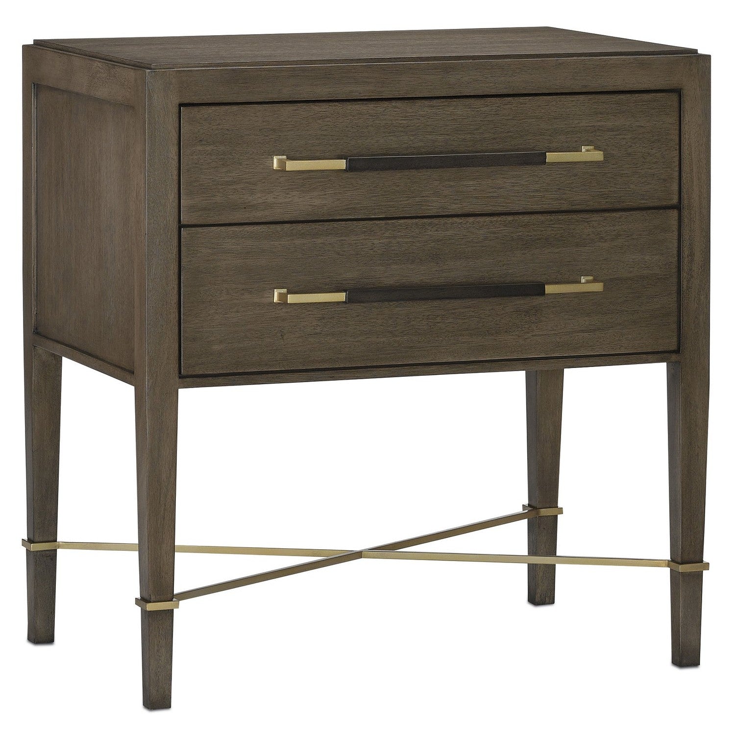 Currey and Company - 3000-0117 - Nightstand - Verona Collection - Chanterelle/Coffee/Champagne