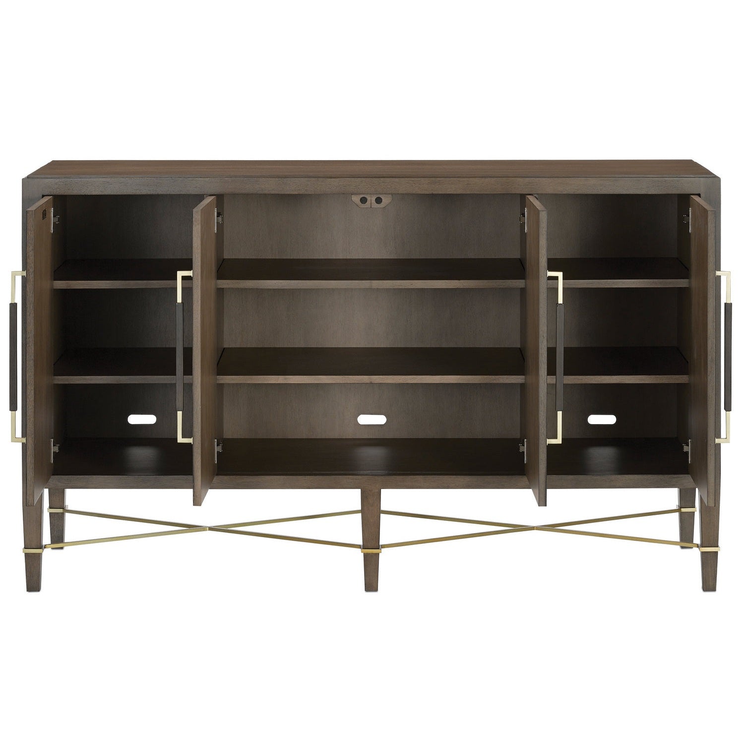 Currey and Company - 3000-0119 - Sideboard - Verona Collection - Chanterelle/Coffee/Champagne