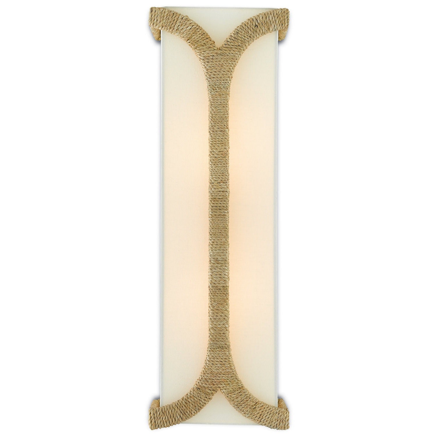 Currey and Company - 5000-0109 - Two Light Wall Sconce - Carthay Natural Wall Sconce - Natural/Dark Contemporary Gold Leaf