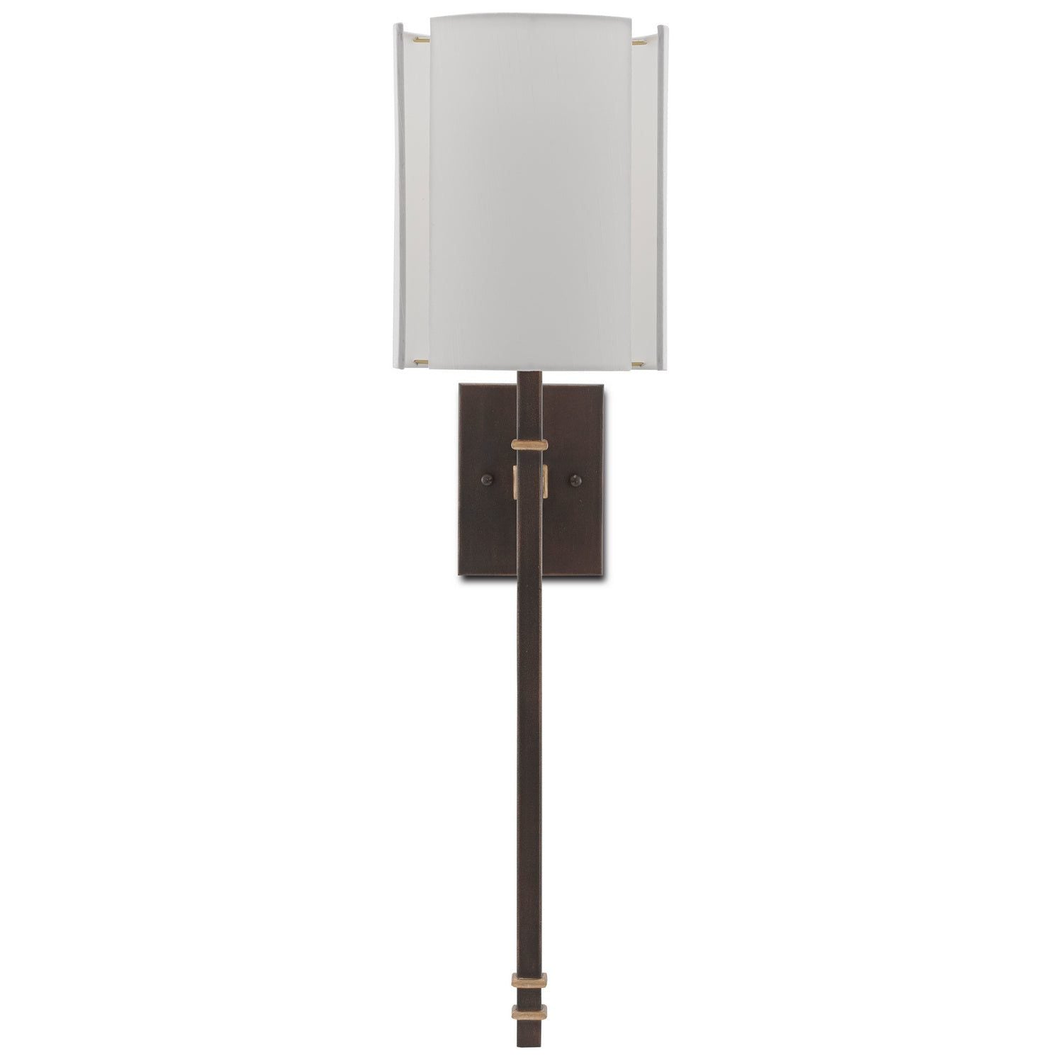 Currey and Company - 5000-0119 - One Light Wall Sconce - Rocher Bronze Wall Sconce - Hand Rubbed Bronze/Contemporary Gold Leaf