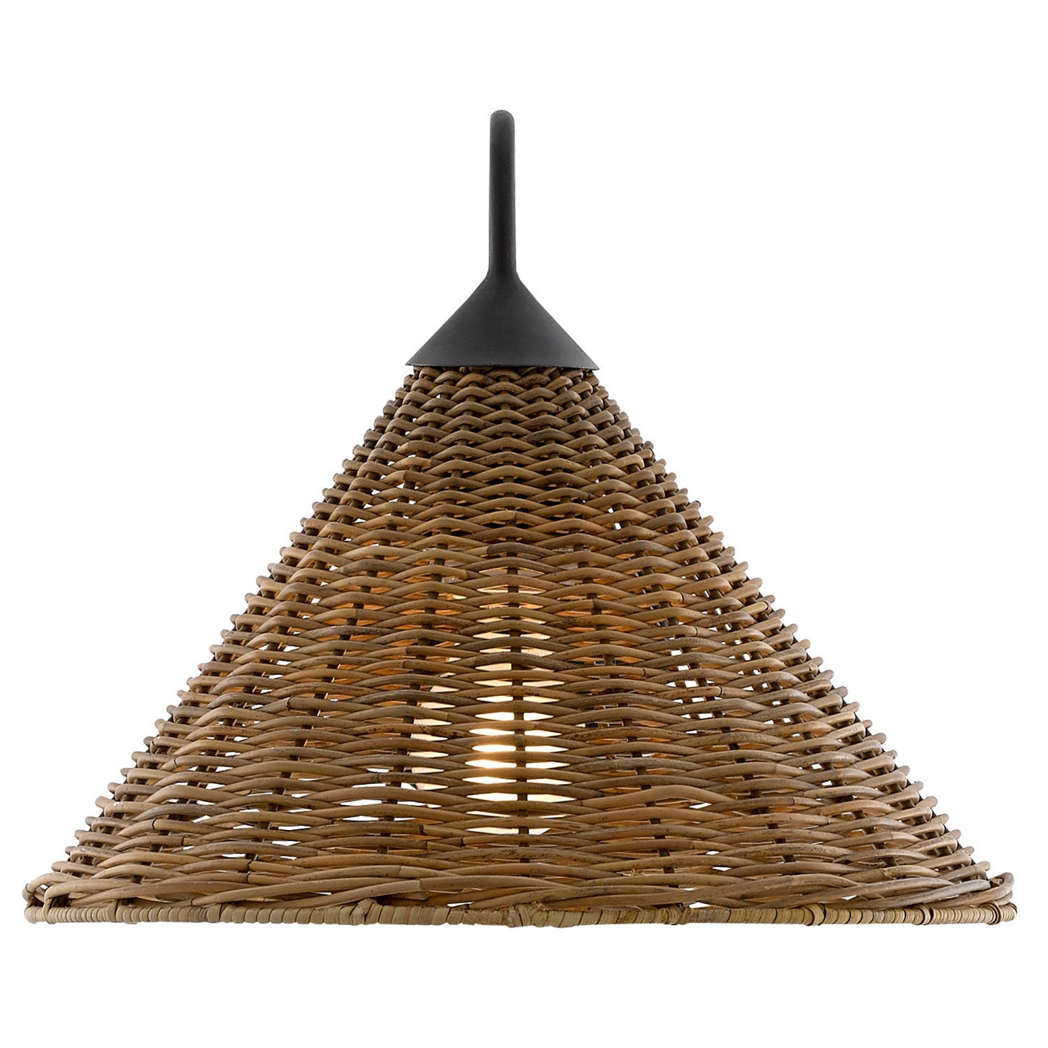 Currey and Company - 5000-0139 - One Light Wall Sconce - Basket Collection - Blacksmith/Natural