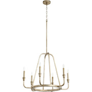 Quorum - 6314-6-60 - Six Light Chandelier - Marquee - Aged Silver Leaf