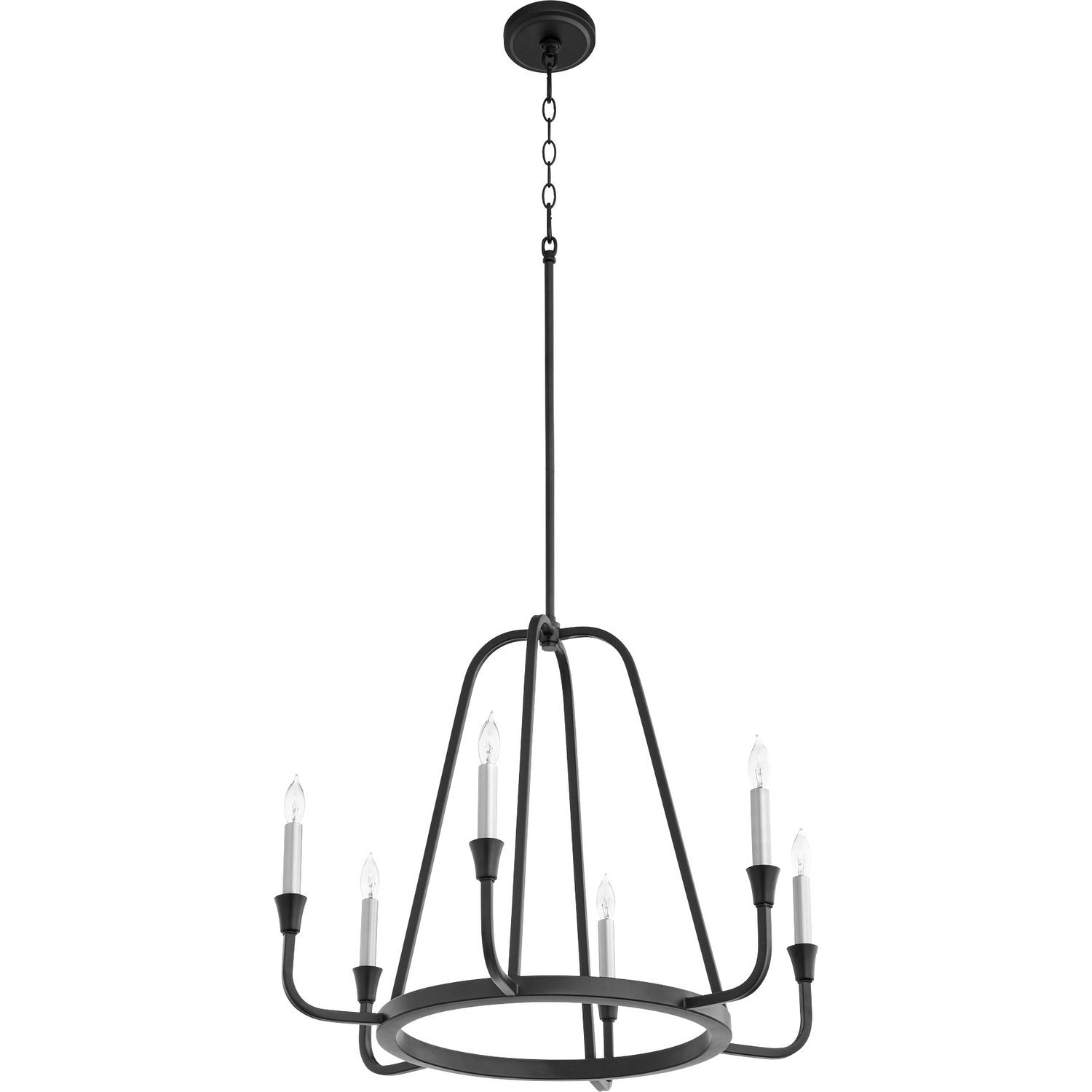 Quorum - 6314-6-69 - Six Light Chandelier - Marquee - Textured Black