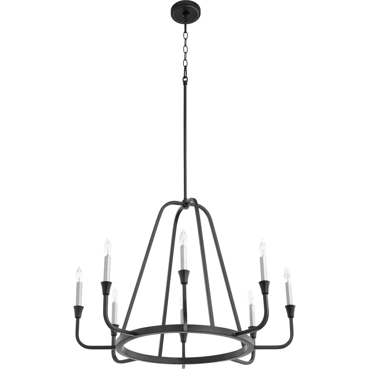 Quorum - 6314-8-69 - Eight Light Chandelier - Marquee - Textured Black