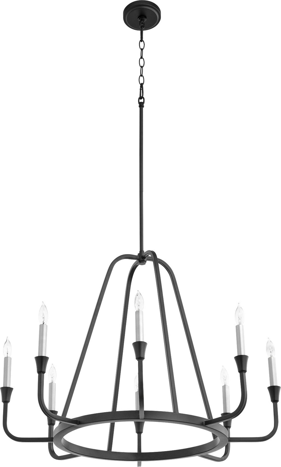 Quorum - 6314-8-69 - Eight Light Chandelier - Marquee - Textured Black