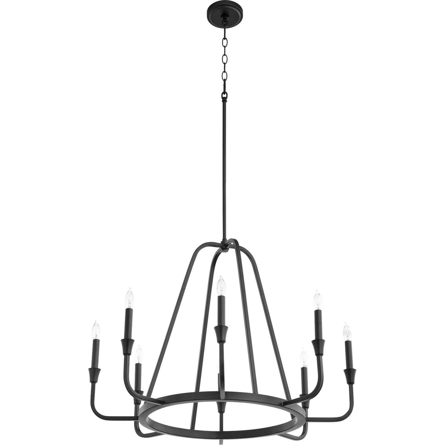 Quorum - 6314-8-69 - Eight Light Chandelier - Marquee - Textured Black