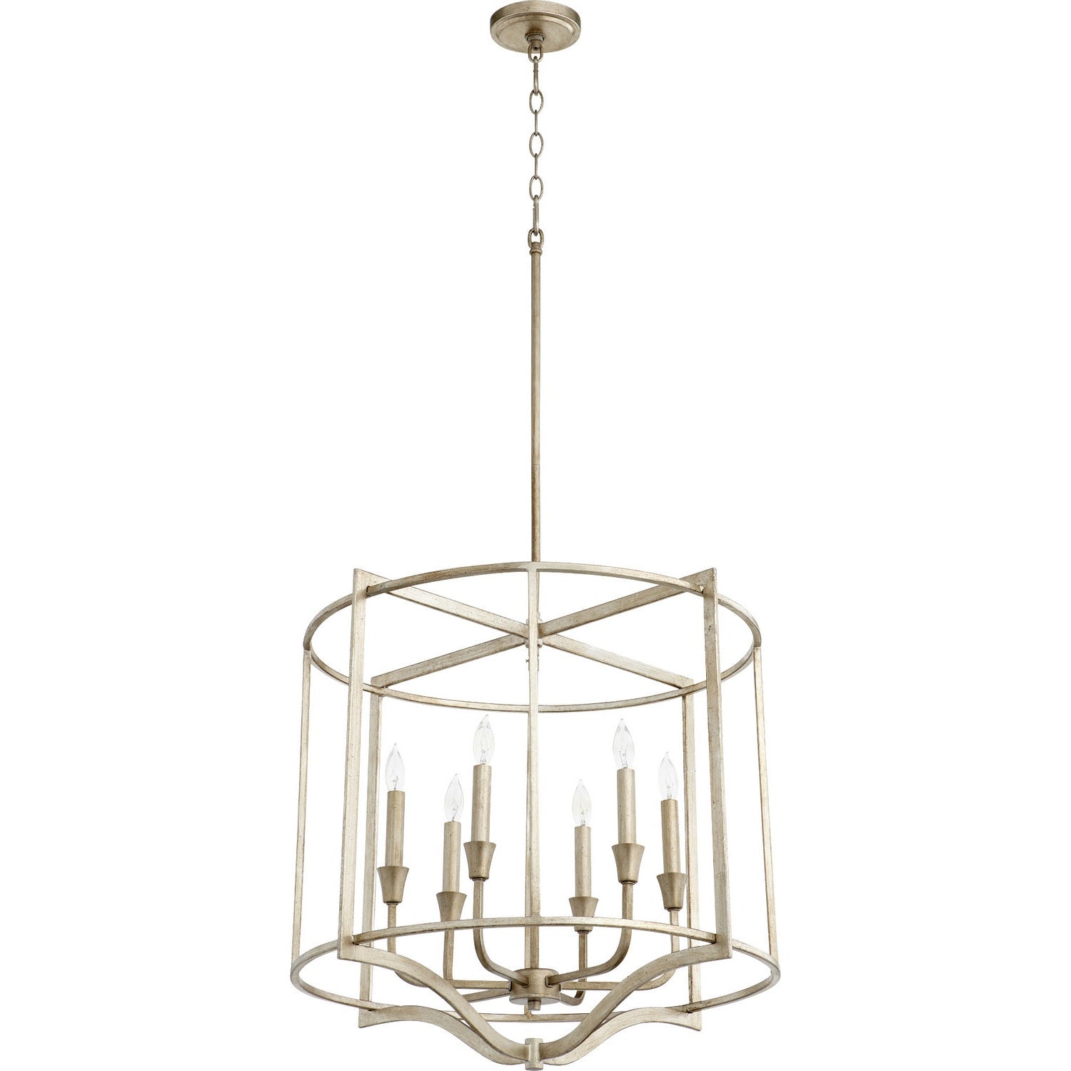 Quorum - 6414-6-60 - Six Light Nook - Marquee - Aged Silver Leaf
