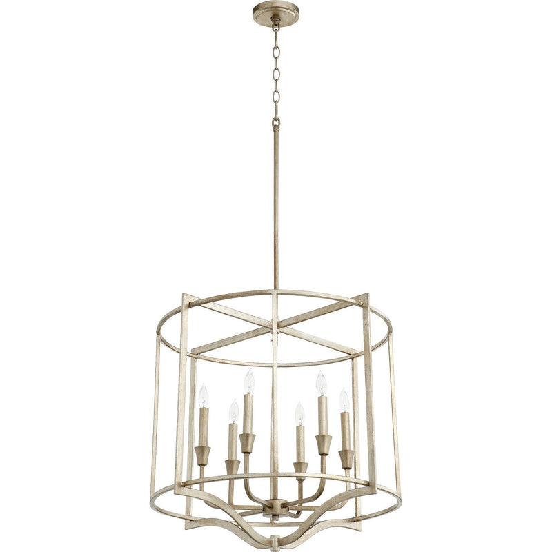Quorum - 6414-6-60 - Six Light Nook - Marquee - Aged Silver Leaf