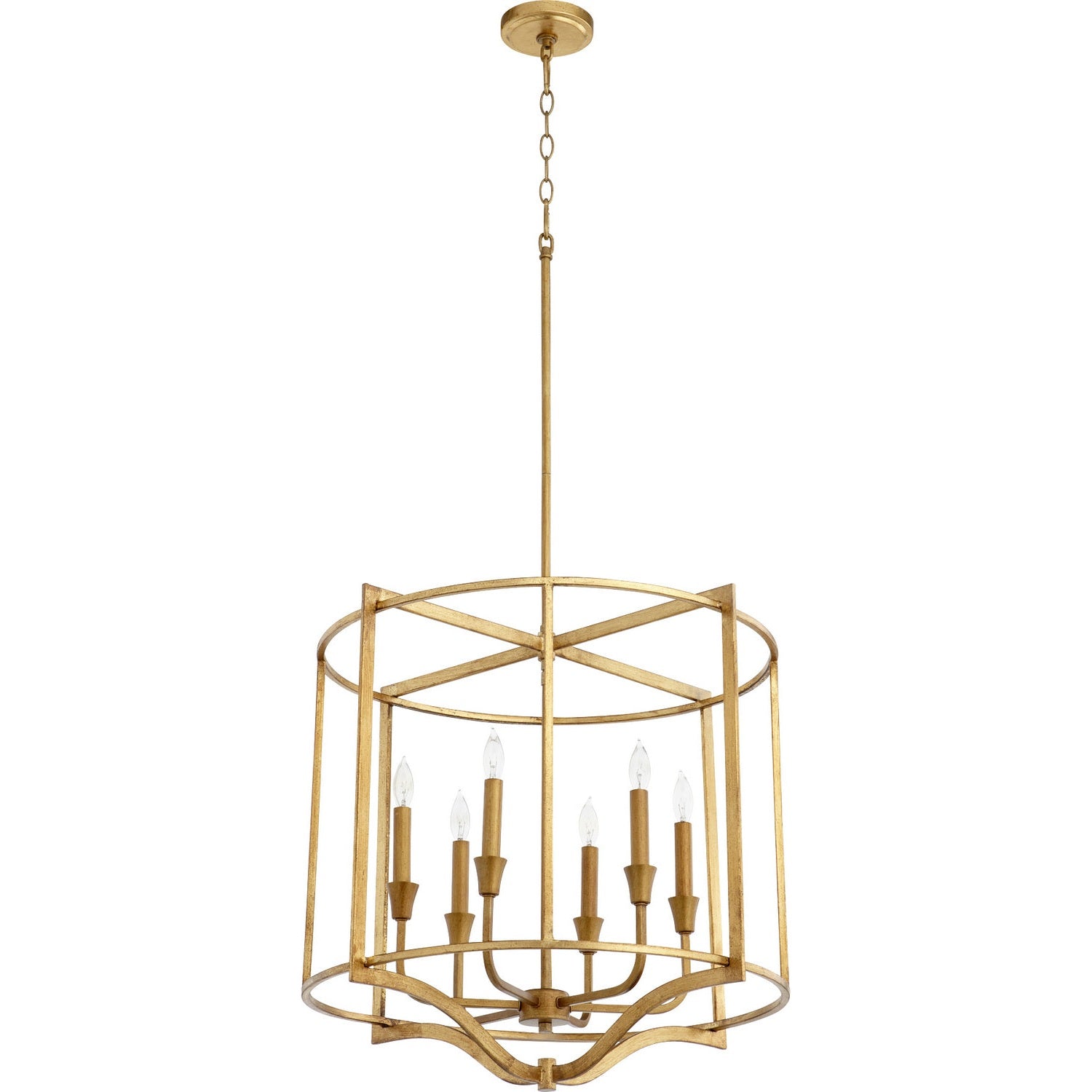 Quorum - 6414-6-74 - Six Light Nook - Marquee - Gold Leaf
