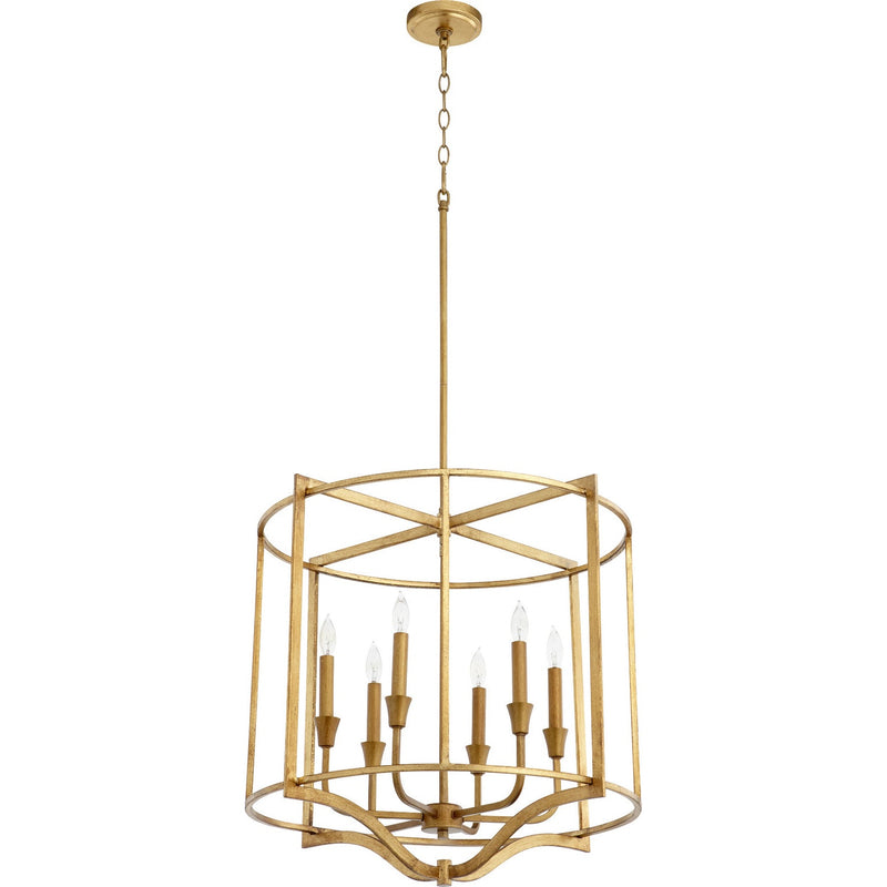 Quorum - 6414-6-74 - Six Light Nook - Marquee - Gold Leaf