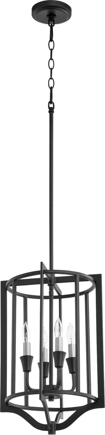 Quorum - 6814-4-69 - Four Light Pendant - Marquee - Textured Black