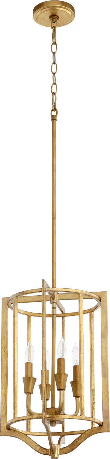 Quorum - 6814-4-74 - Four Light Pendant - Marquee - Gold Leaf