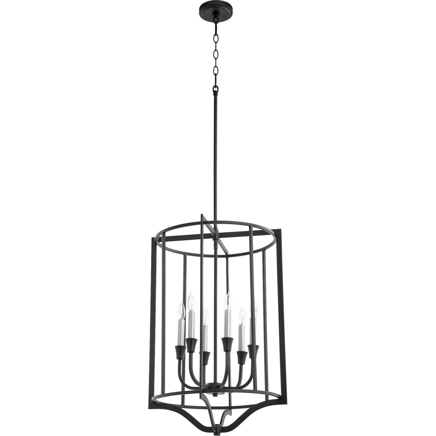 Quorum - 6814-6-69 - Six Light Pendant - Marquee - Textured Black