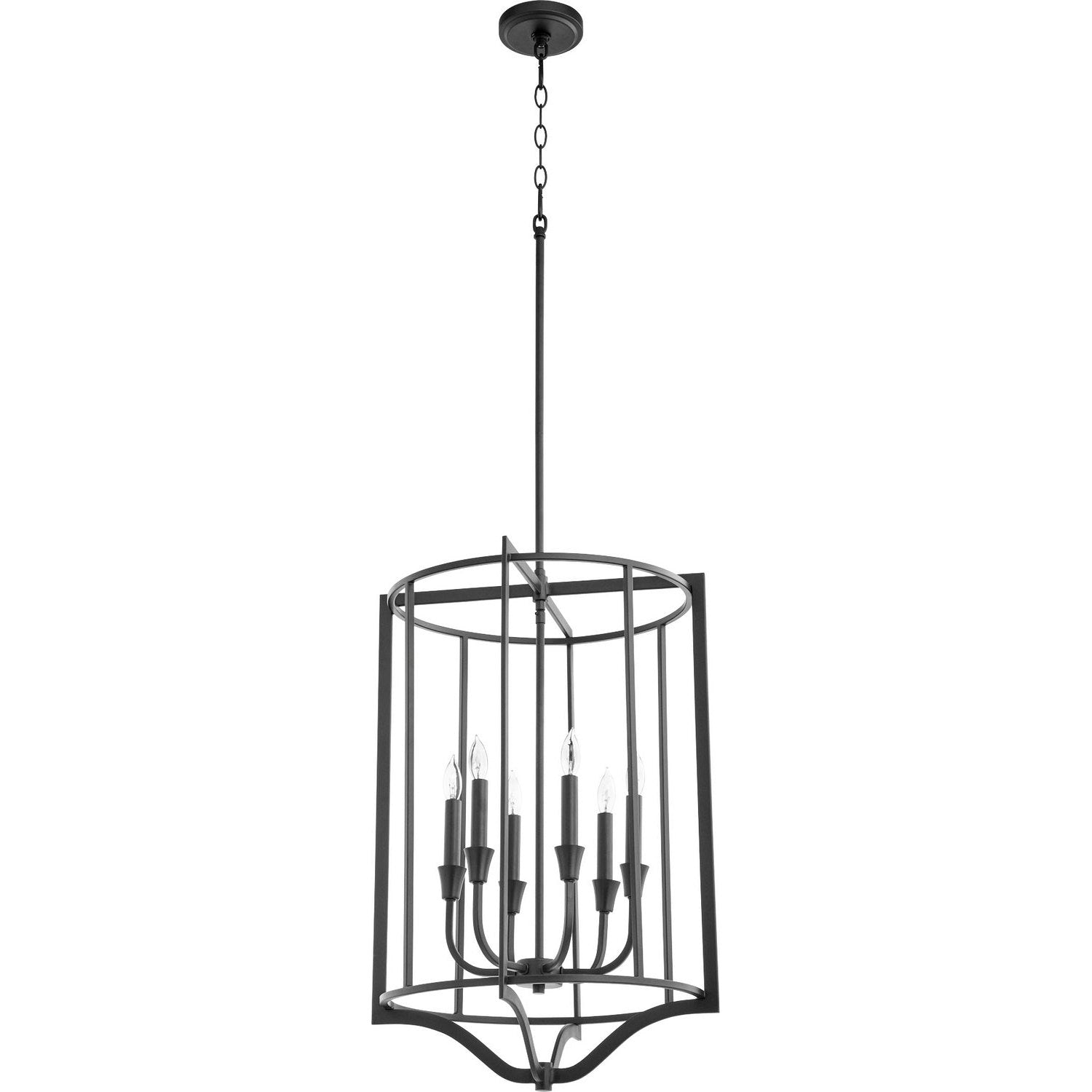 Quorum - 6814-6-69 - Six Light Pendant - Marquee - Textured Black