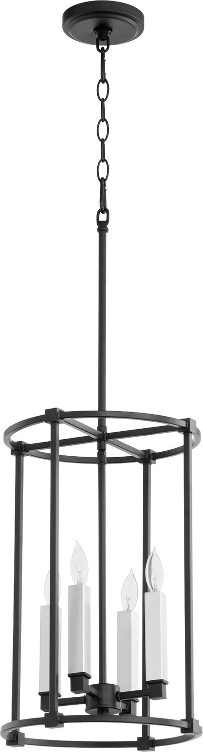 Quorum - 686-4-69 - Four Light Entry Pendant - Olympus - Textured Black