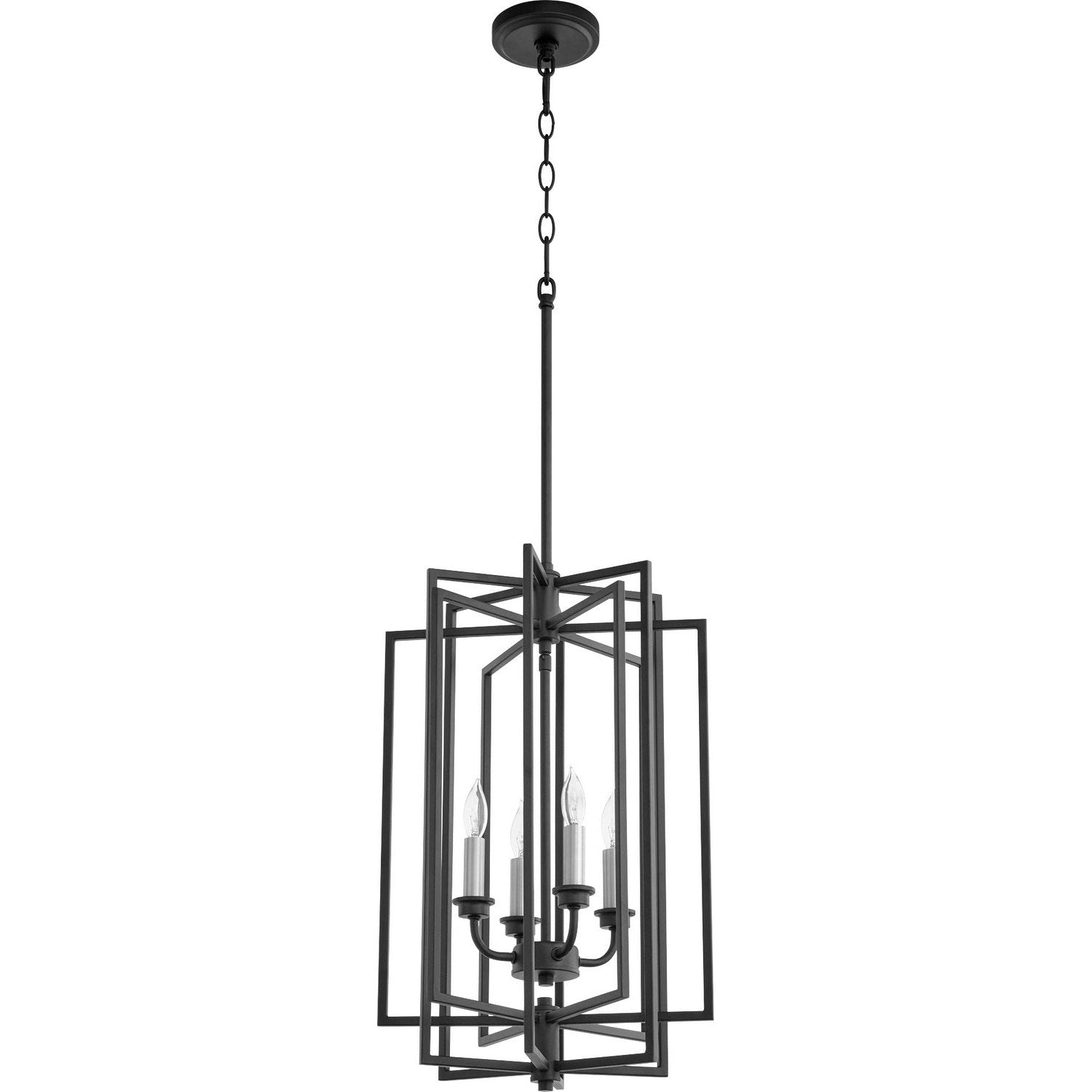 Quorum - 688-4-69 - Four Light Entry Pendant - Hammond - Textured Black