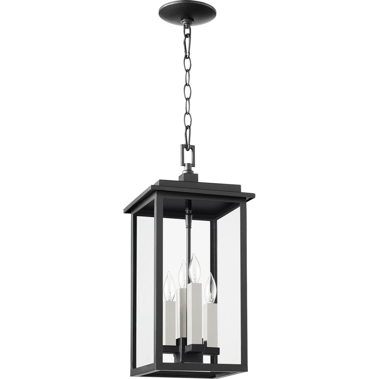 Quorum - 7028-4-69 - Four Light Pendant - Westerly - Textured Black